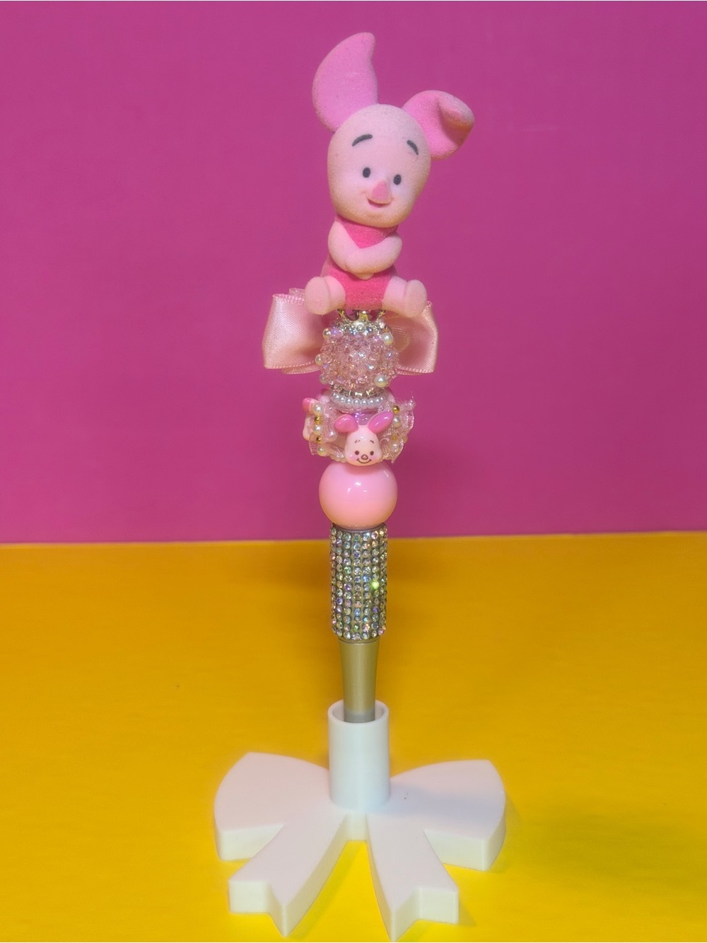 Pink Piglet Beaded Pen